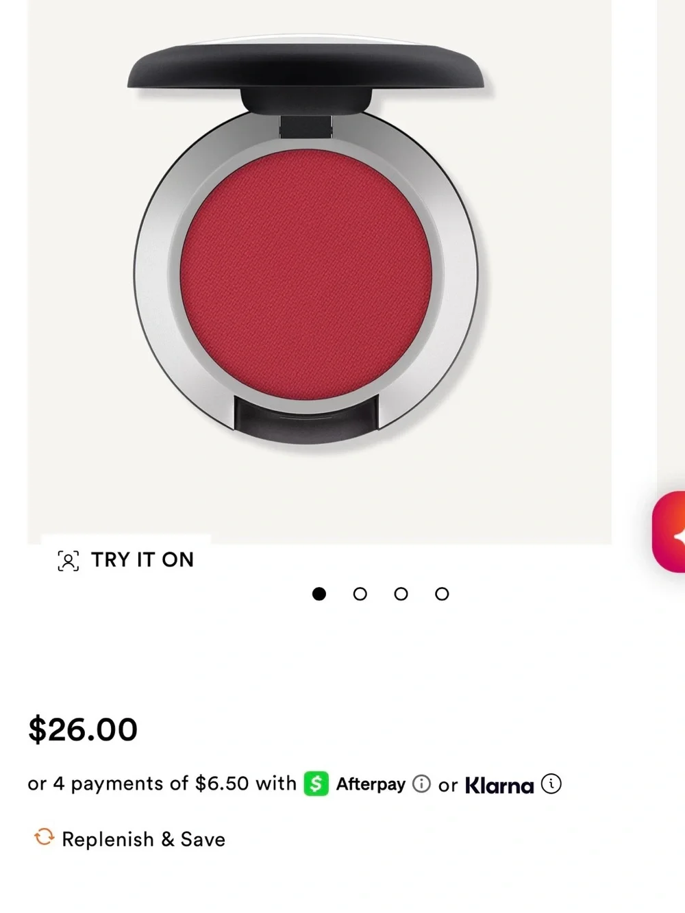 MAC Cosmetics Powder Kiss Soft Matte Eyeshadow - Coral Pink
